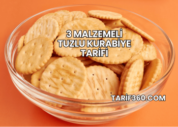 3 Malzemeli Tuzlu Kurabiye Tarifi