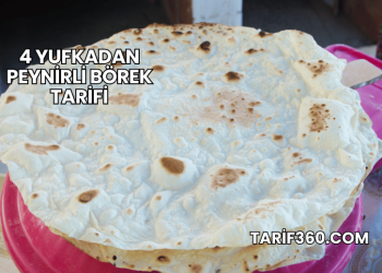 4 Yufkadan Peynirli Börek Tarifi