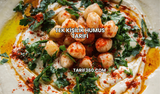 Tek Kişilik Humus Tarifi
