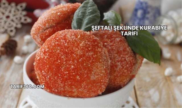 Şeftali Şeklinde Kurabiye Tarifi