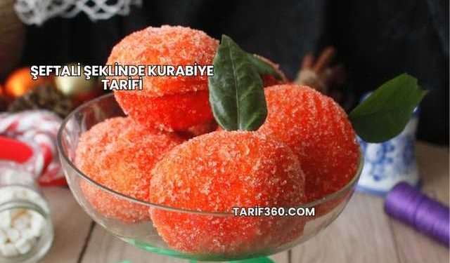 Şeftali Şeklinde Kurabiye Tarifi